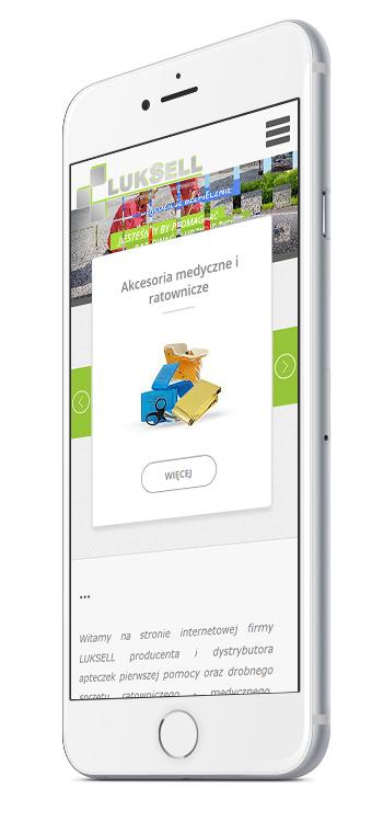 Strona www - podgląd Podgląd strony www na iPhonie