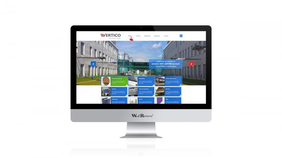 Strona www Vertico Wykonana strona internetowa dla firmy z Warszawy